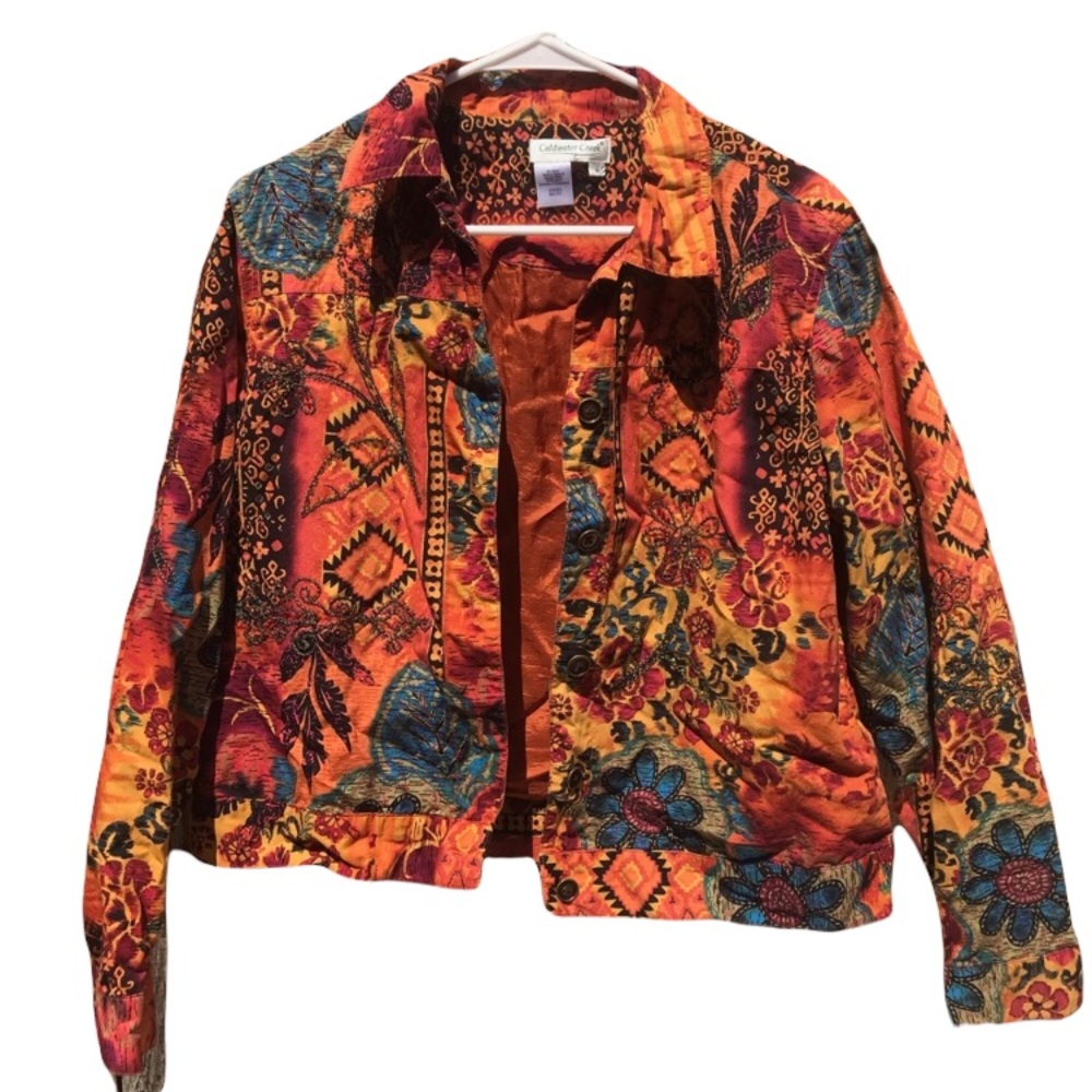 Cold Water Creek Blazer Jacket Size Medium Vintage